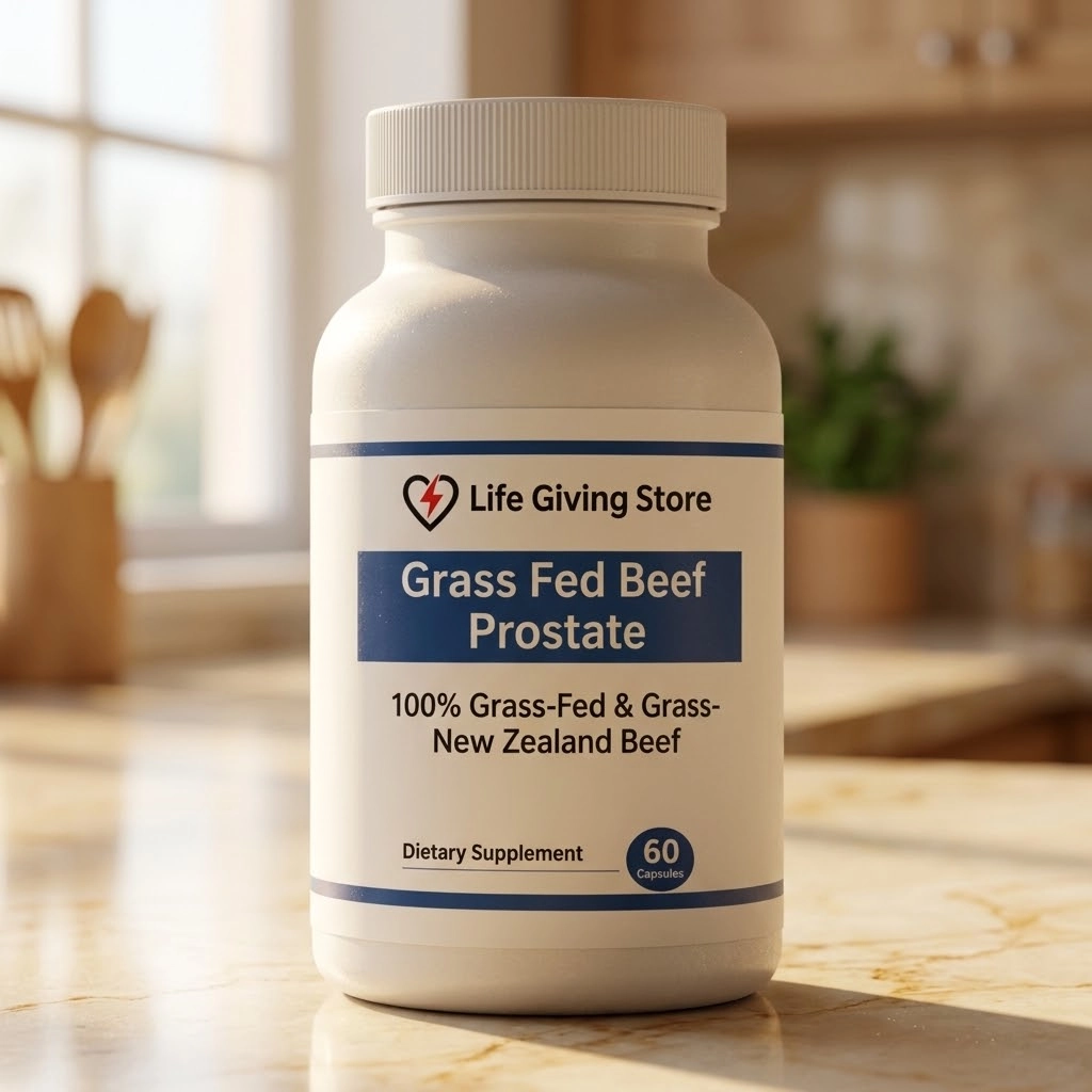 Grass fed beef prostate capsules lifestyle