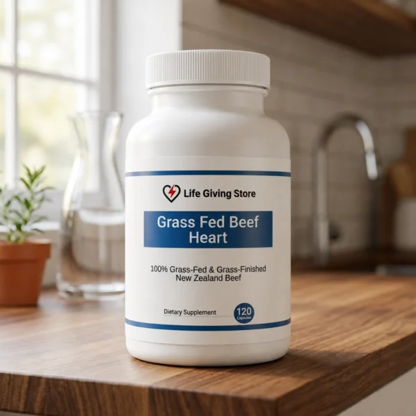 grass fed beef heart capsules lifestyle