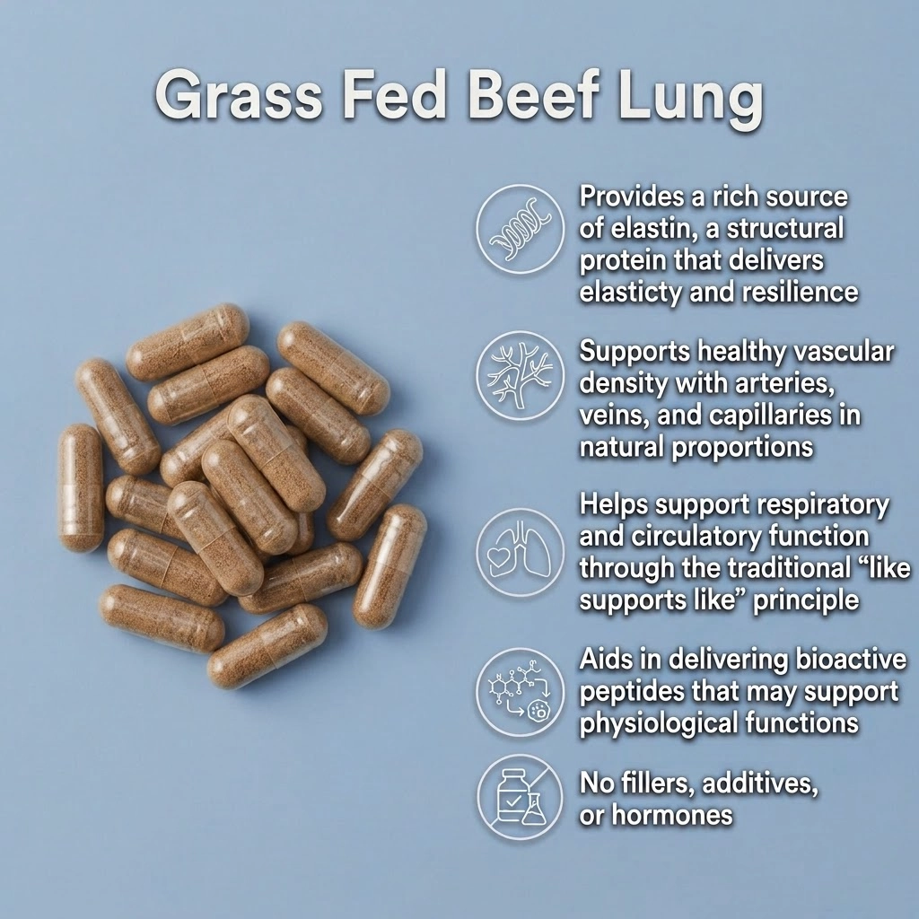 grass fed beef lung capsules benefits