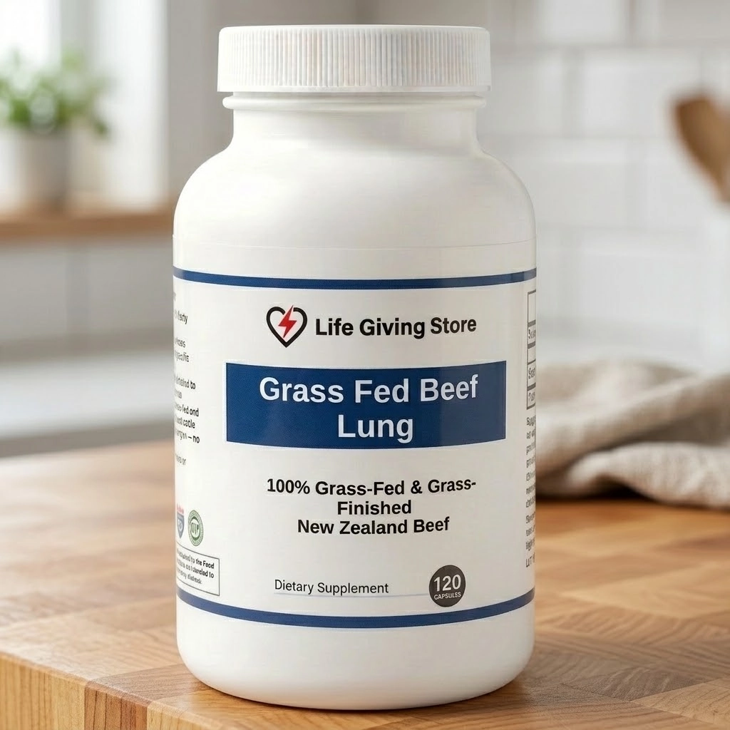 grass fed beef lung capsules lifestyle