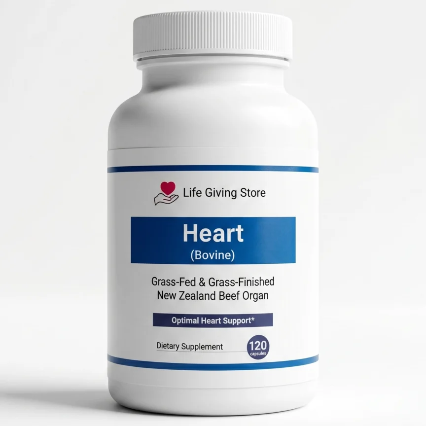 Grass Fed Beef Heart Supplement for Organ Support