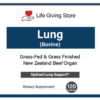 Grass Fed Beef Lung