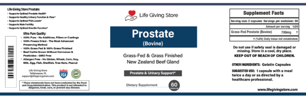 Grass Fed Beef Prostate