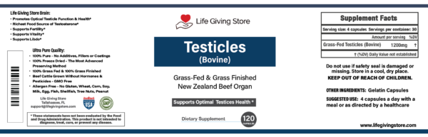 Grass Fed Beef Testicle