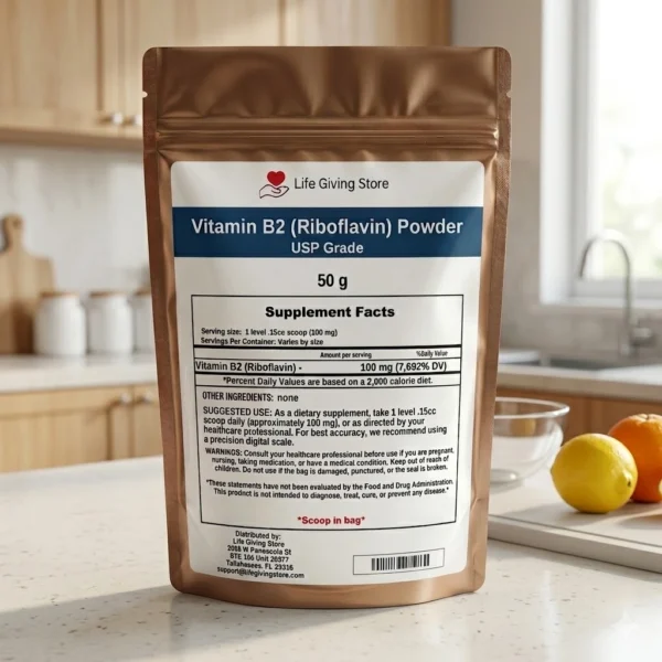 vitamin b2 riboflavin powder USP grade lifestyle