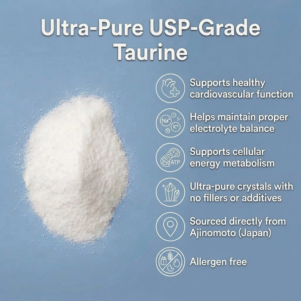 taurine USP grade ajinomoto powder benefits