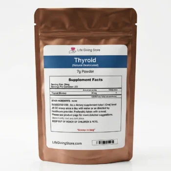 natural dessicated thyroid ndt supplement powder