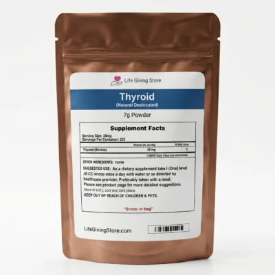 natural dessicated thyroid ndt supplement powder
