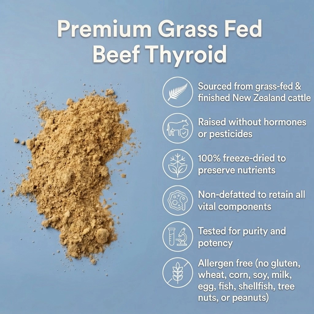 Updated natural dessicated thyroid ndt supplement powder benefits