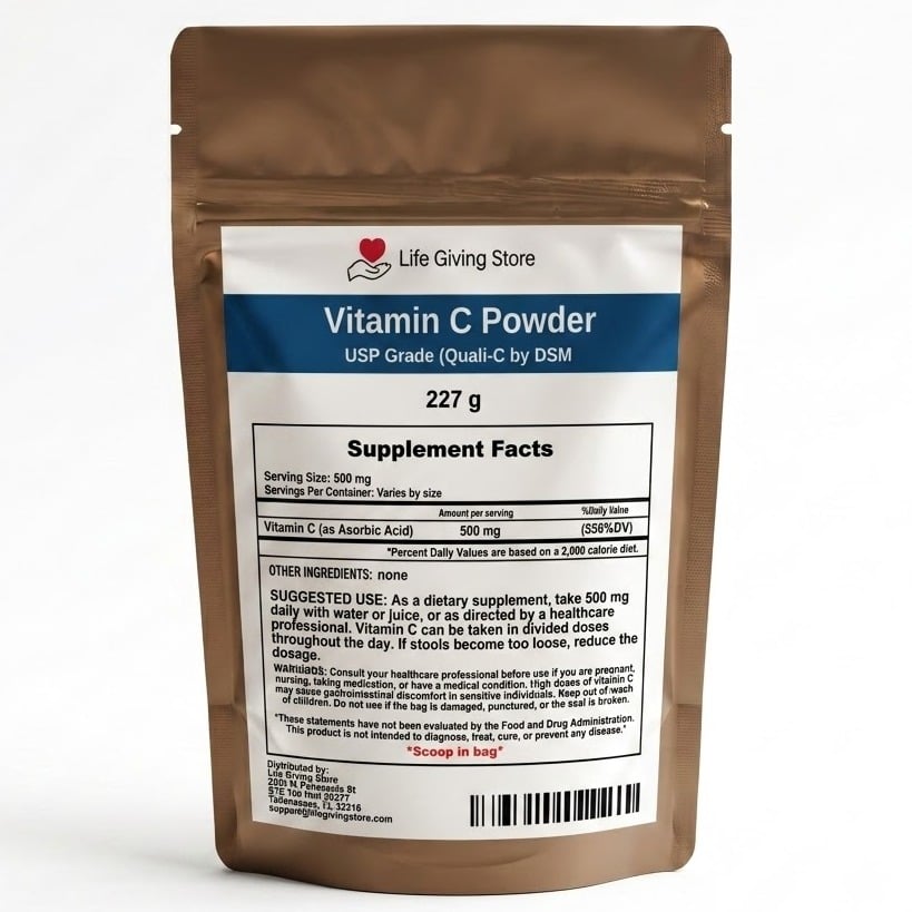 Vitamin C Powder – USP Grade (Quali-C by DSM)