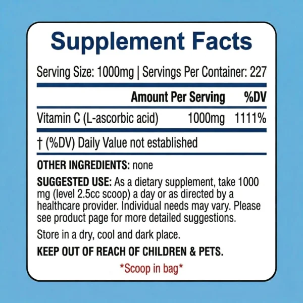 Vitamin C quali dsm 227 supplement facts