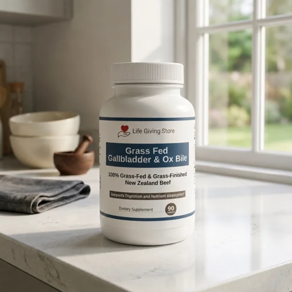 Grass fed gallbladder and ox bile capsules lifestyle