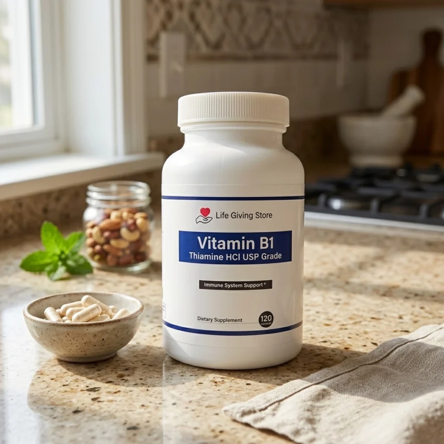 Vitamin B1 (Thiamine HCL) 500mg Capsules USP Grade