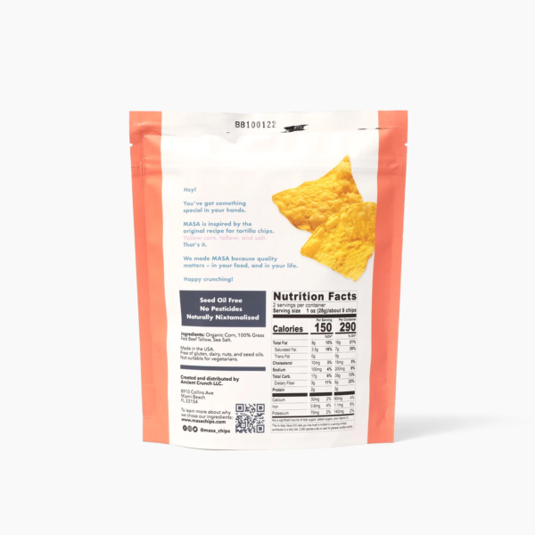 MASA Traditional Tortilla Chips by Ancient Crunch