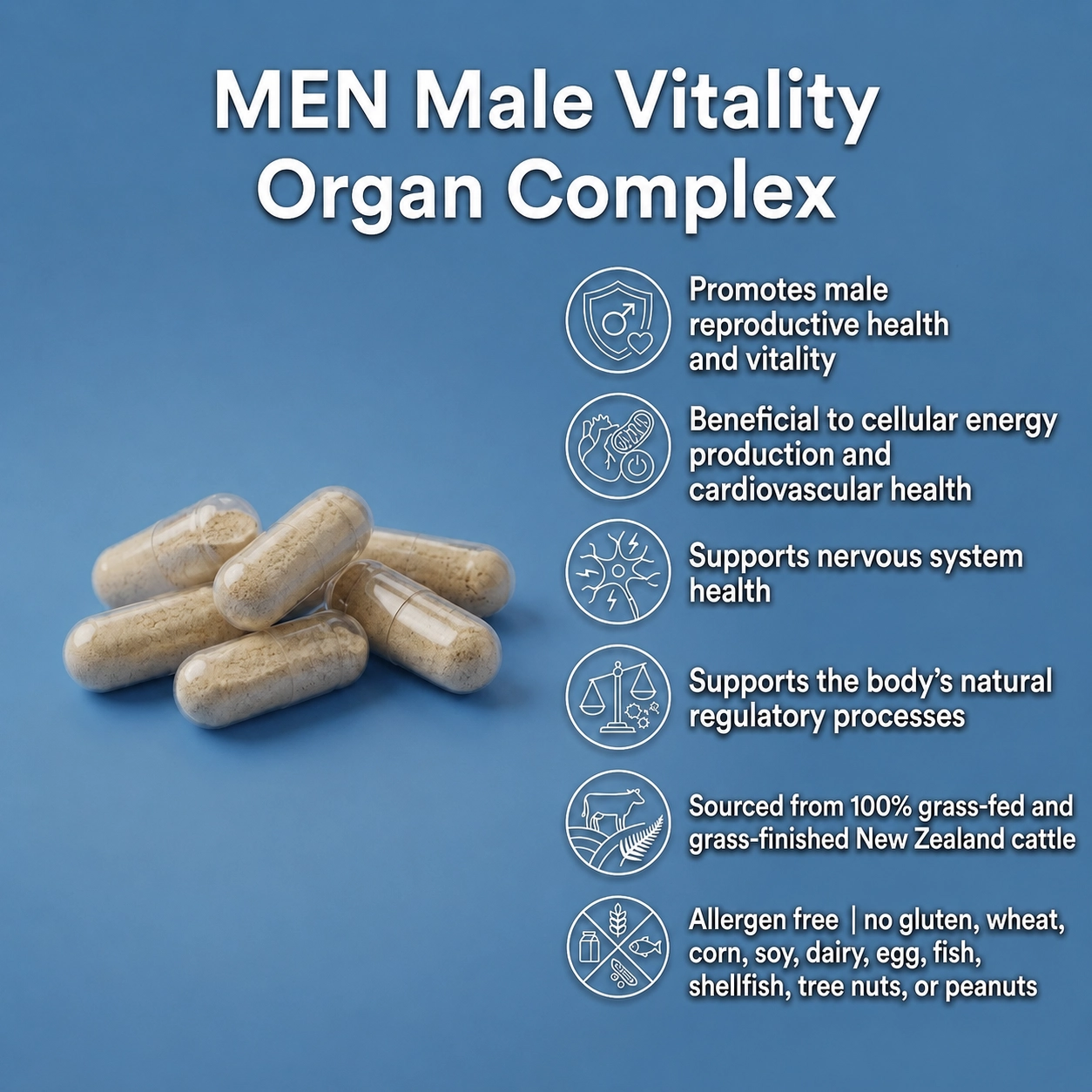MEN male vitality organ complex capsules BENEFITS