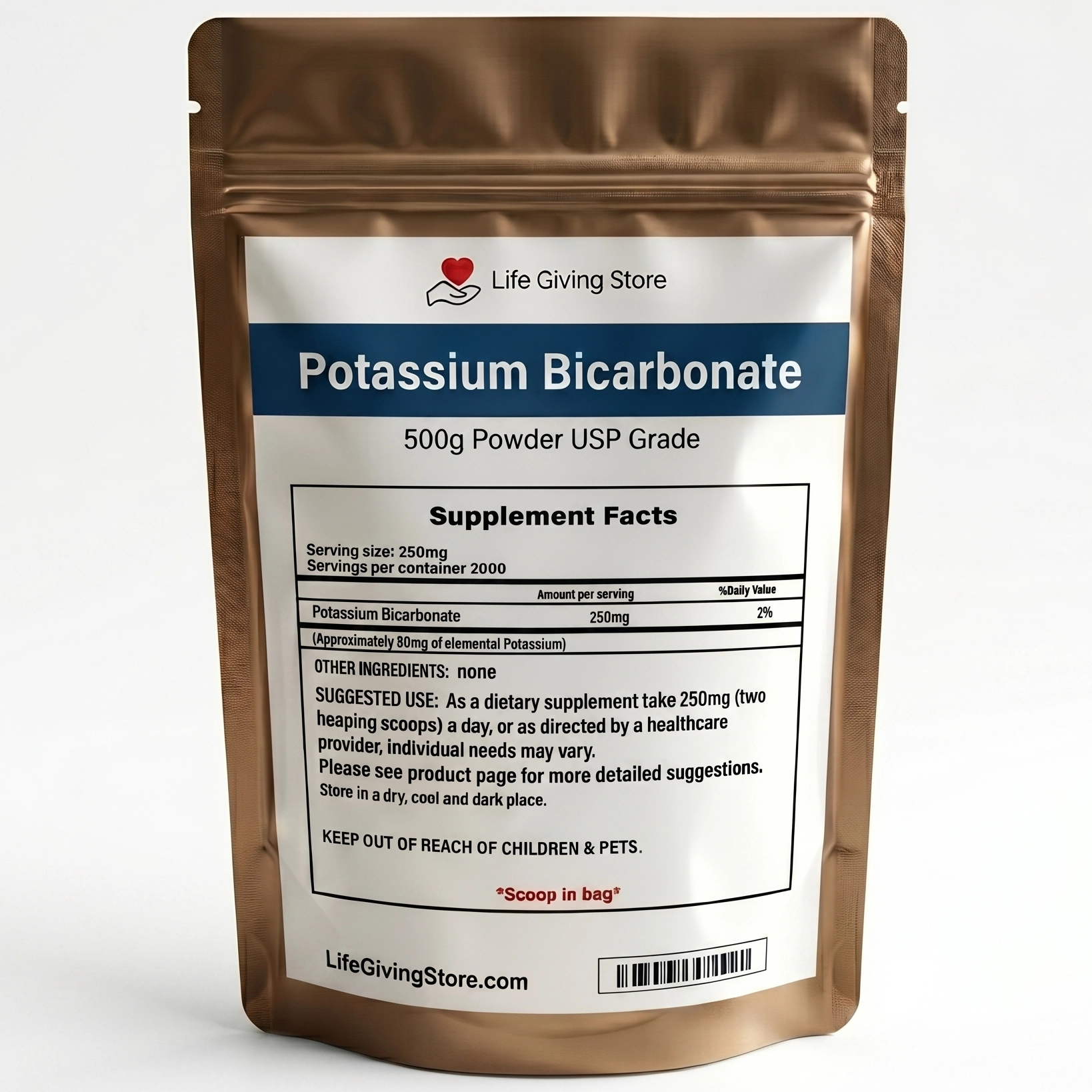 potassium bicarbonate powder USP grade