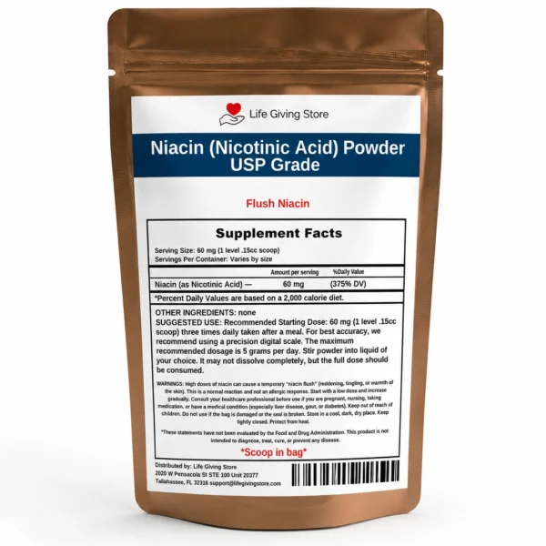 niacin nicotinic acid powder USP grade hero