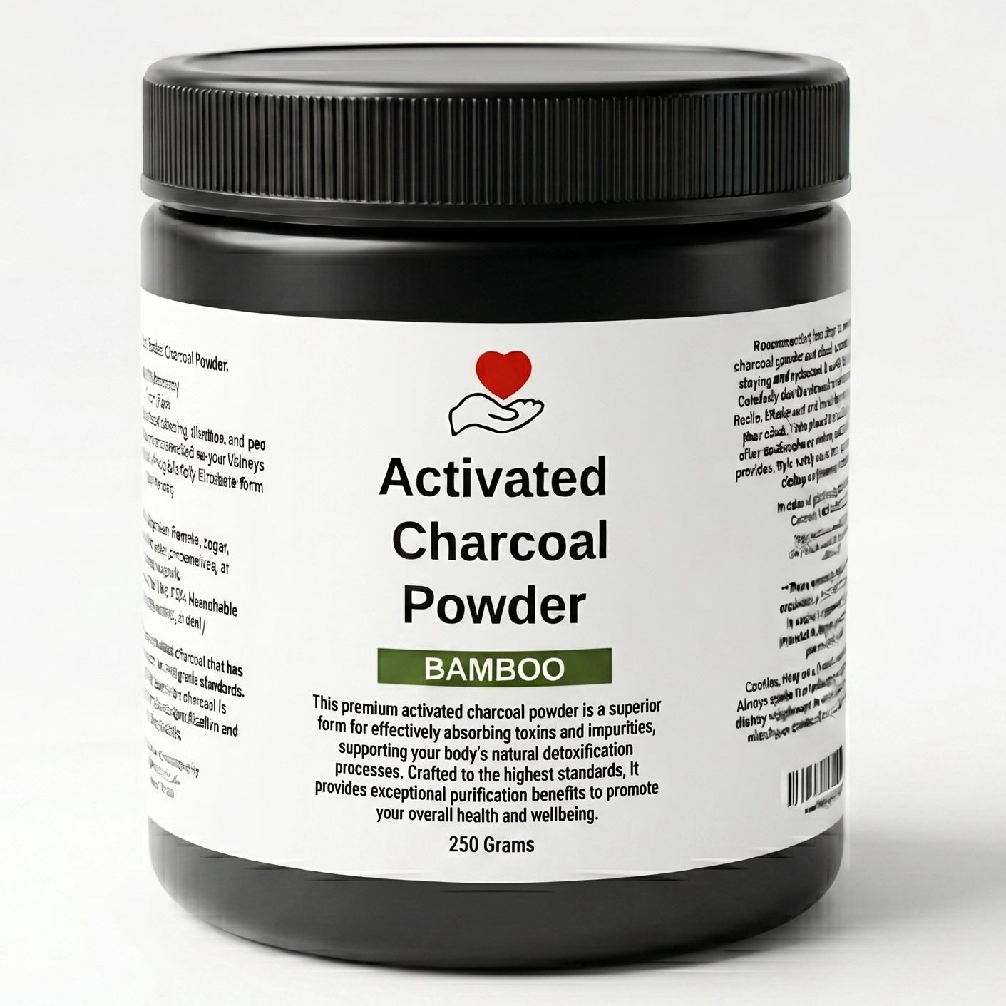 Charcoal bamboo powder
