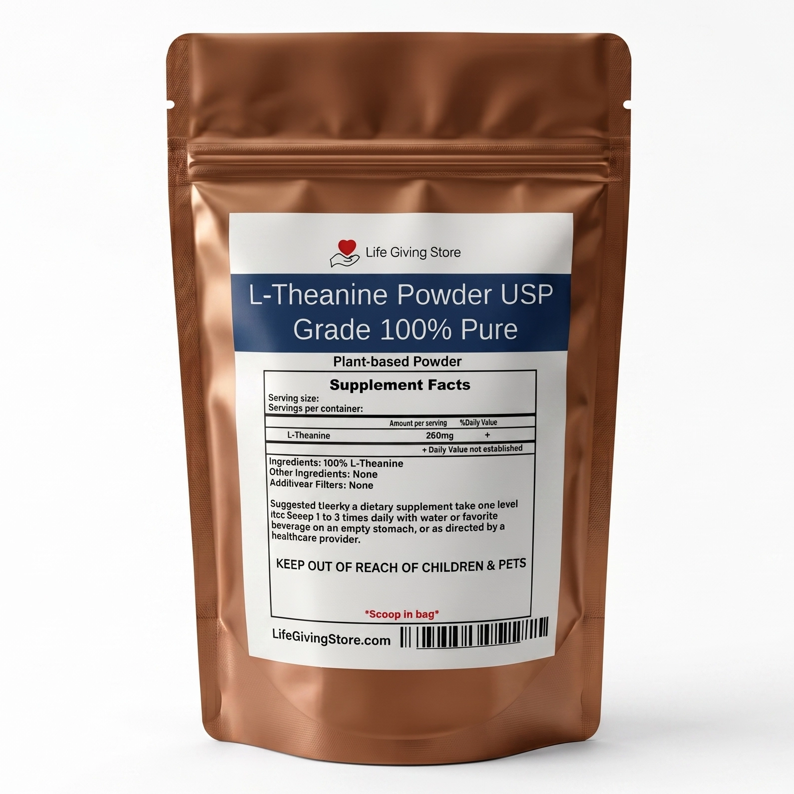 L theanine powder USP grade 100 pure