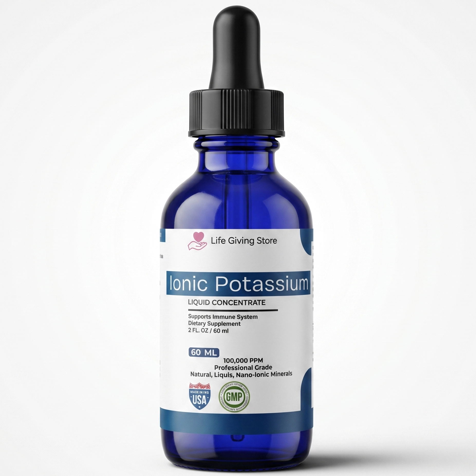 ionic potassium chloride liquid