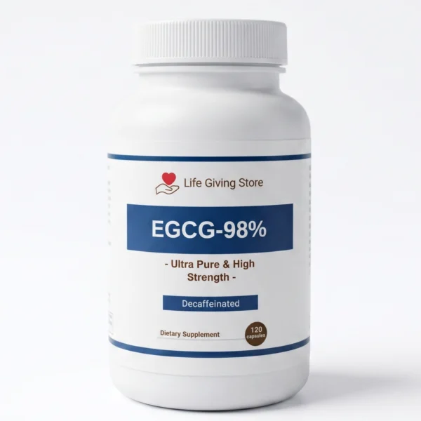 EGCG 98% Green Tea Extract Capsules – Decaffeinated | High Potency