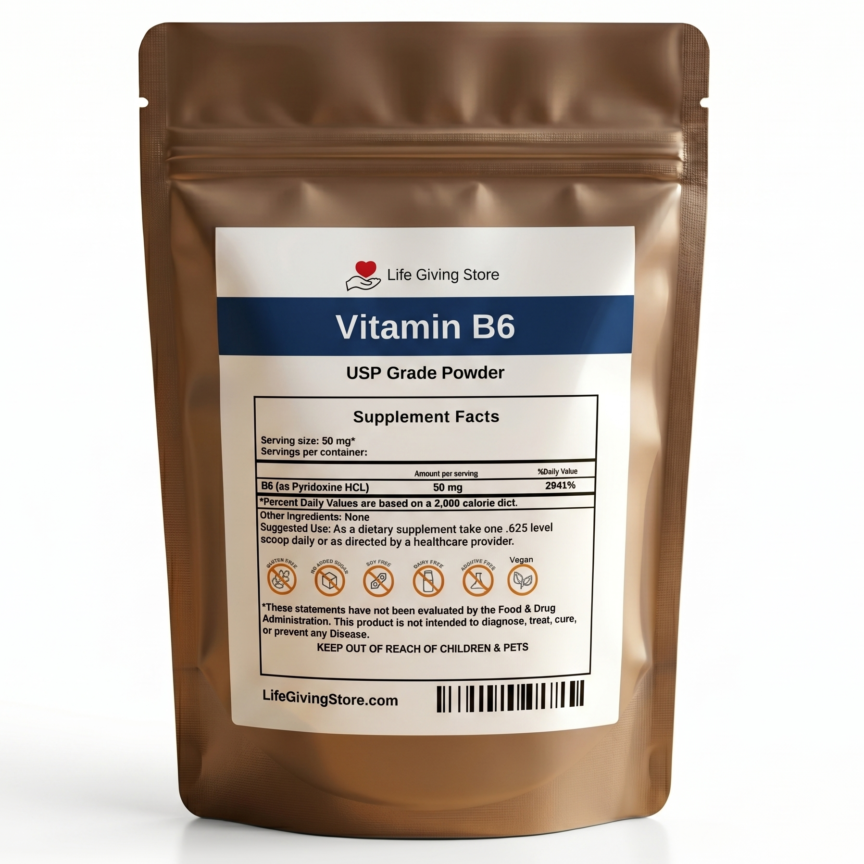 Vitamin B6 Pyridoxine HCL Powder USP Grade