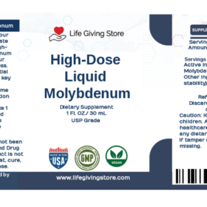 High Dose Liquid Molybdenum