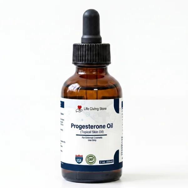Progesterone oil topical