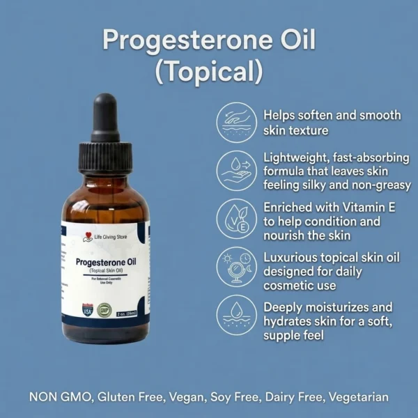 Progesterone oil topical benefits
