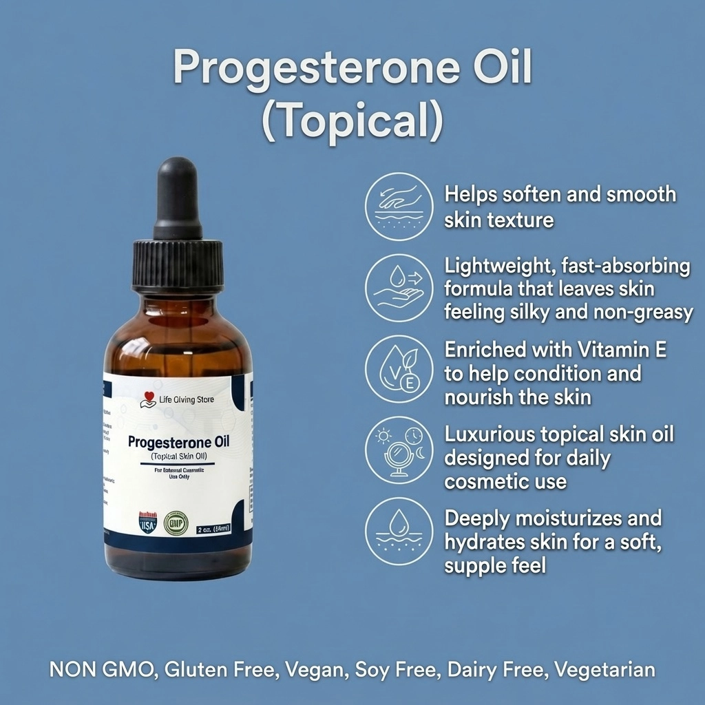 Progesterone oil topical benefits