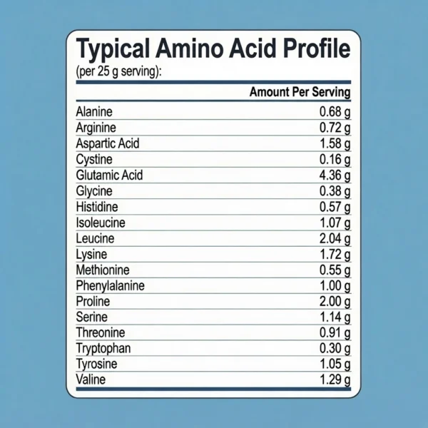 Pure USA Micellar Casein Powder Amino Acid