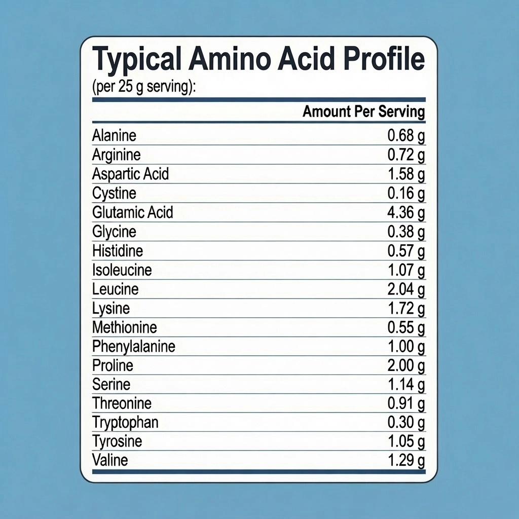 Pure USA Micellar Casein Powder Amino Acid
