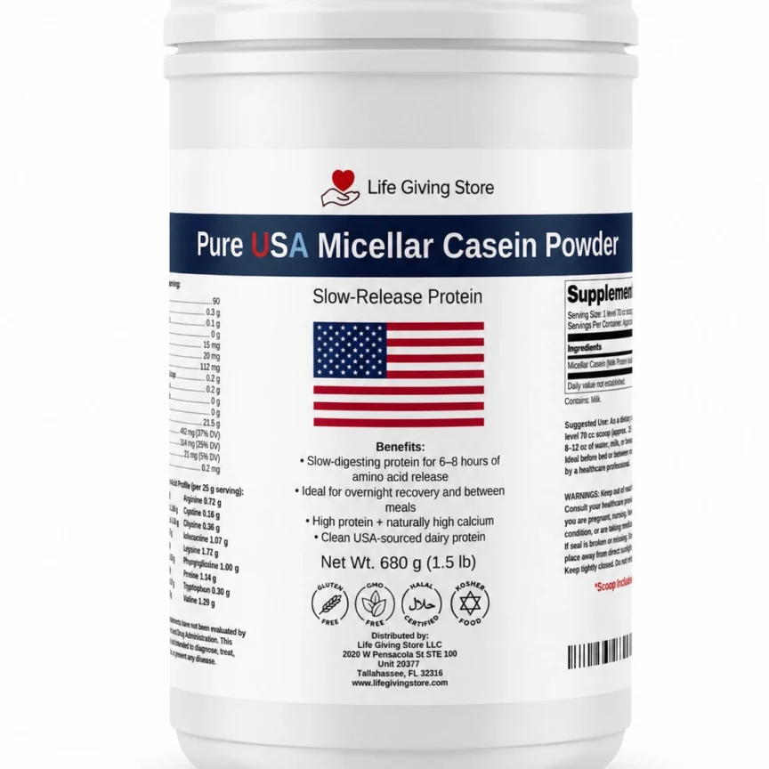 Pure USA Micellar Casein Protein Powder