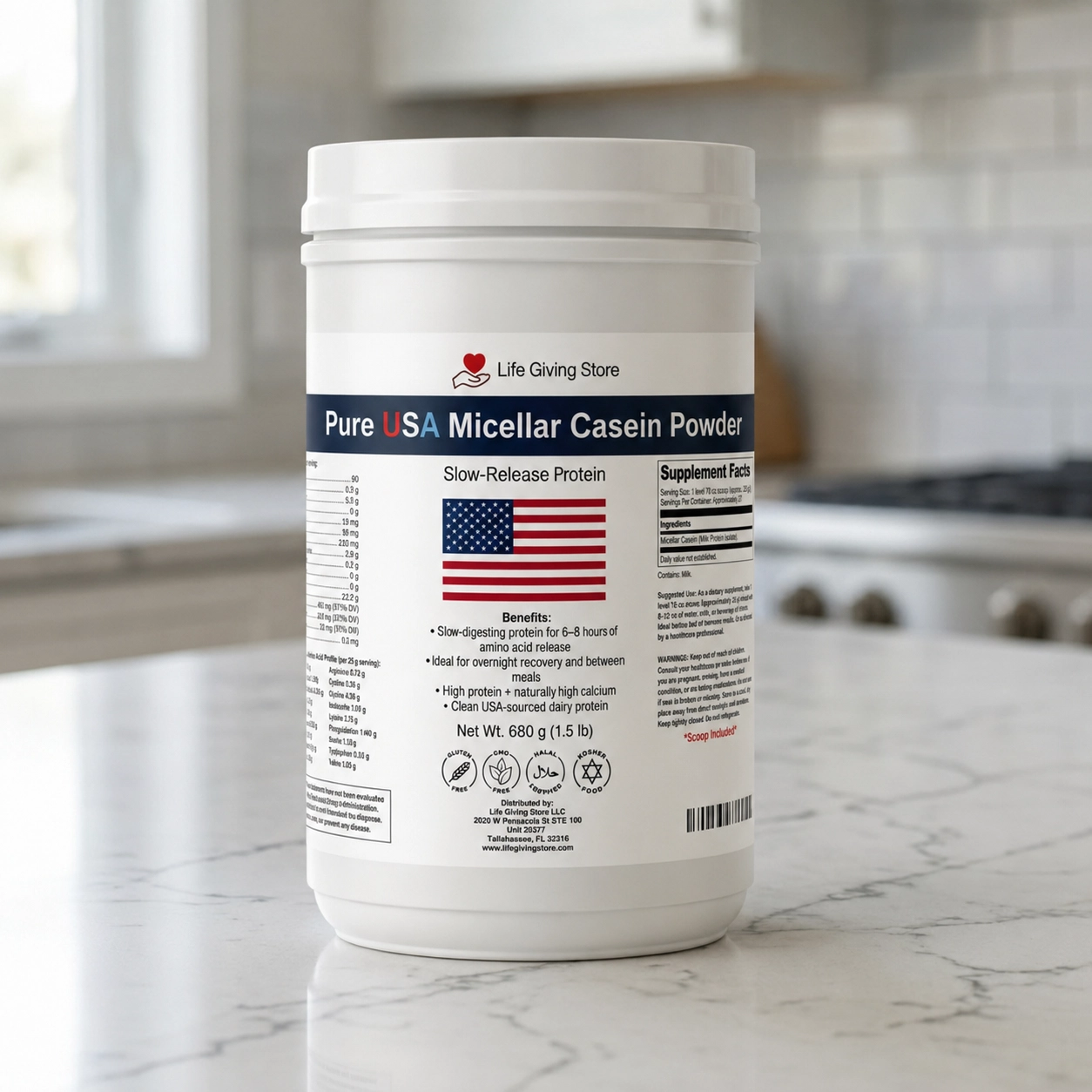 Pure USA Micellar Casein Powder Lifestyle