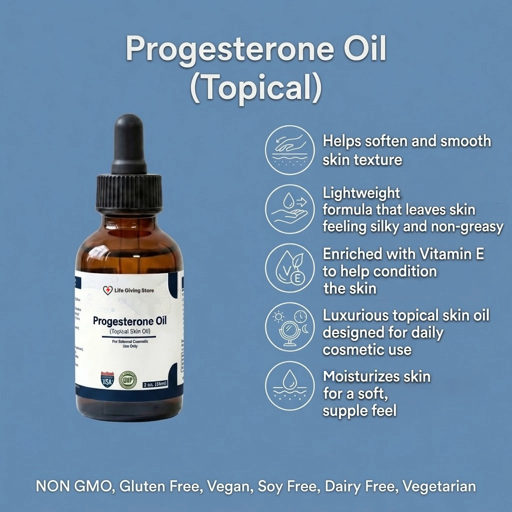 Progesterone oil topical benefits