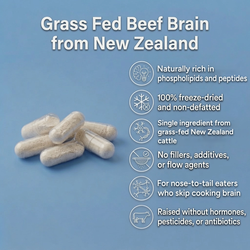 Grass fed beef brain capsules benefits