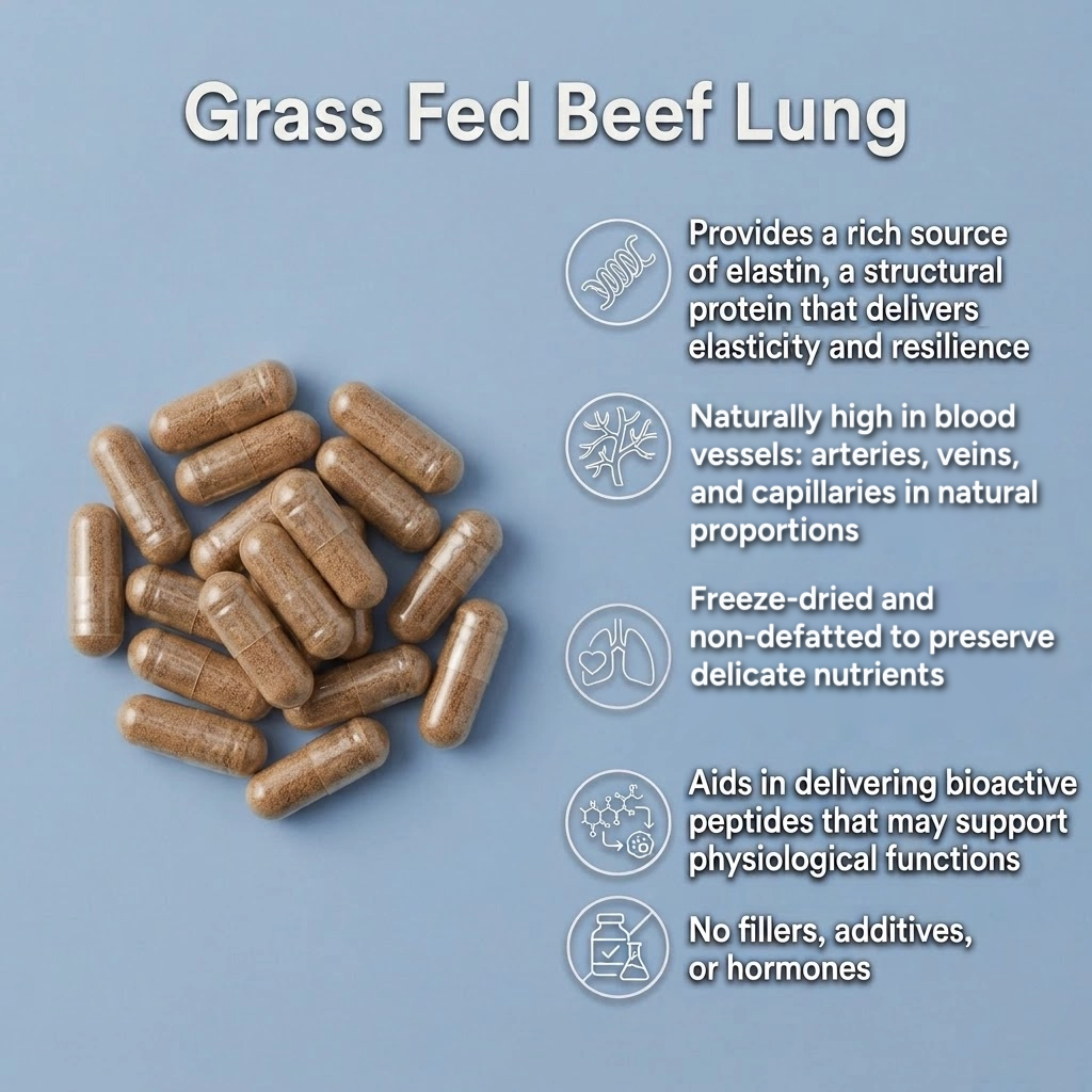 grass fed beef lung capsules benefits