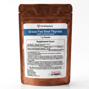 Updated natural dessicated thyroid ndt supplement powder