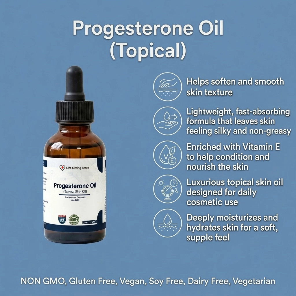Progesterone oil topical benefits