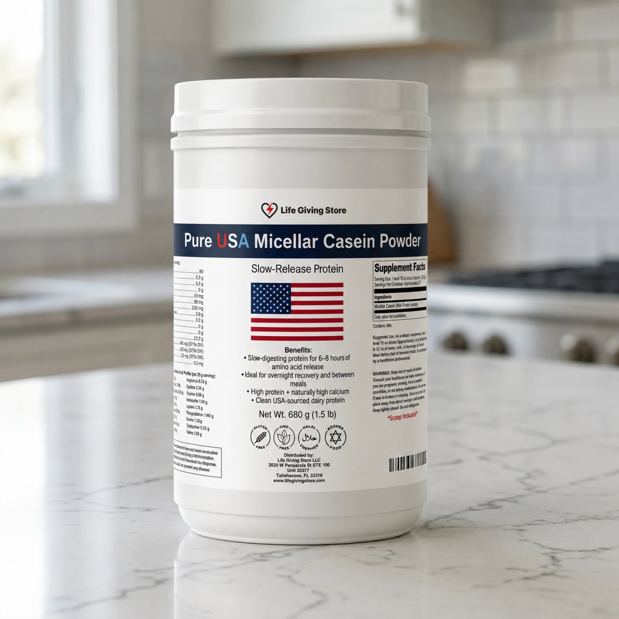 Pure USA Micellar Casein Powder Lifestyle