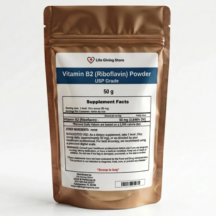 Vitamin B2 (Riboflavin) Powder – USP Grade