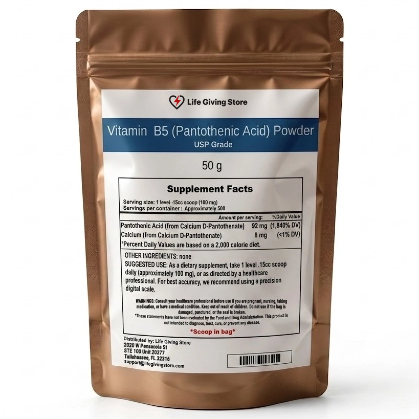 Vitamin B5 (Pantothenic Acid) Powder – USP Grade